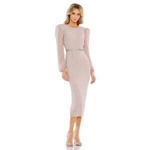 NWT Mac Duggal Long Sleeve Embellished Dress - size 6
